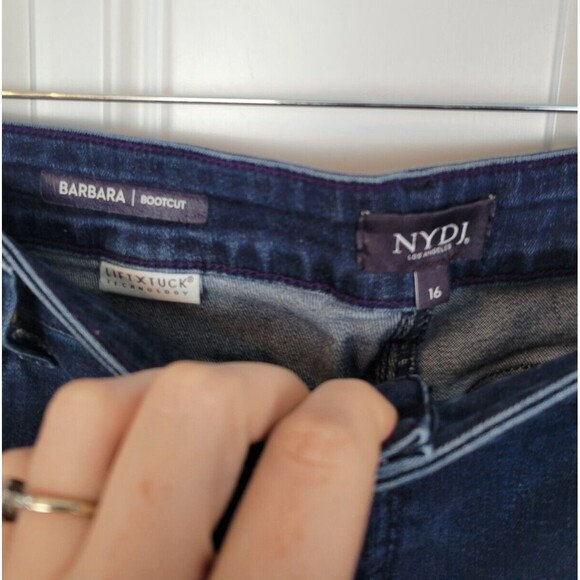 NYDJ Embroidered Barbara Bootcut Jeans Size 16 - Picture 2 of 9